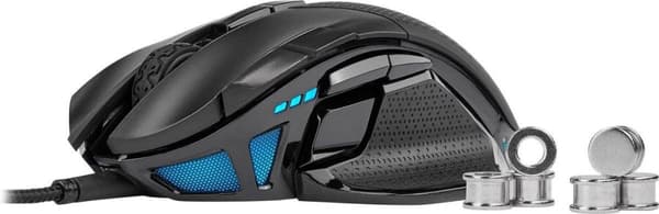 Corsair Nightsword - Spelmus - 18000 DPI - Svart