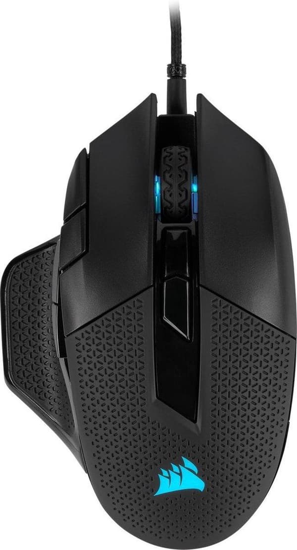 Corsair Nightsword - Gaming Mus - 18000 DPI - Sort Sort