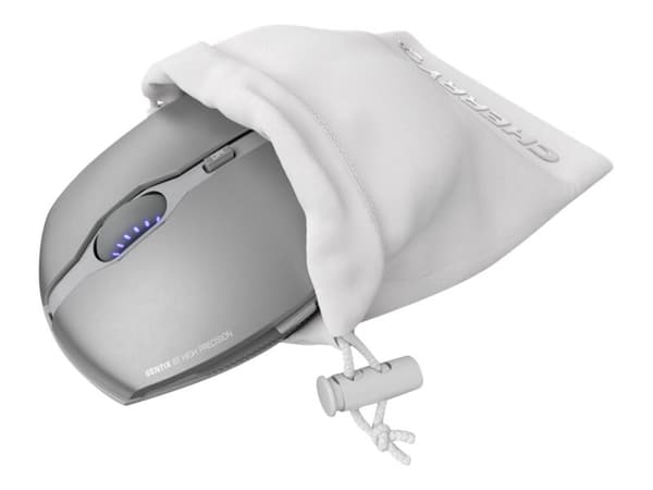 CHERRY GENTIX BT - Mus - optinen - 7 knapper - trådløs - Bluetooth 4.0 - matteret sølv