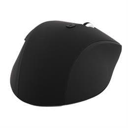 DELTACO trådlös optisk mus, 1000-1600 DPI, 125 Hz, 6 knappar med scroll, 2.4GHz USB nano-mottagare, svart/grå