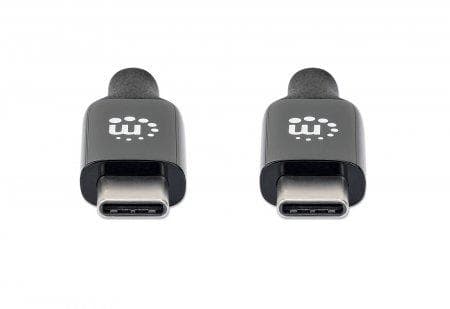 MANHATTAN USB 3.2 Gen 2 Active Type-C kabel USB-C han til USB-C han 5 m SuperSpeed+ USB 10 Gbit/s 60 W/3 A Guldbelagte kontakter Ideel til dockingstat
