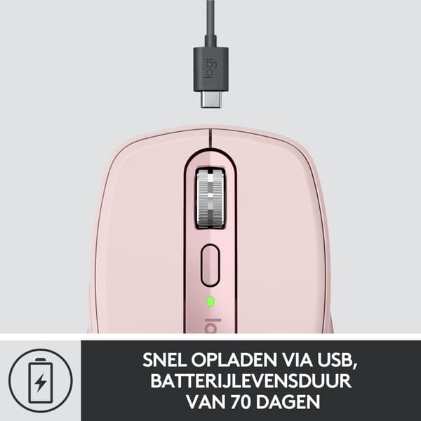 Logitech MX Anywhere 3 - Trådløs mus - Rose