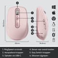 Miniatyrbillede 5 af 9: Logitech MX Anywhere 3 - Trådløs mus - Rose