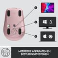 Miniatyrbillede 6 af 9: Logitech MX Anywhere 3 - Trådløs mus - Rose