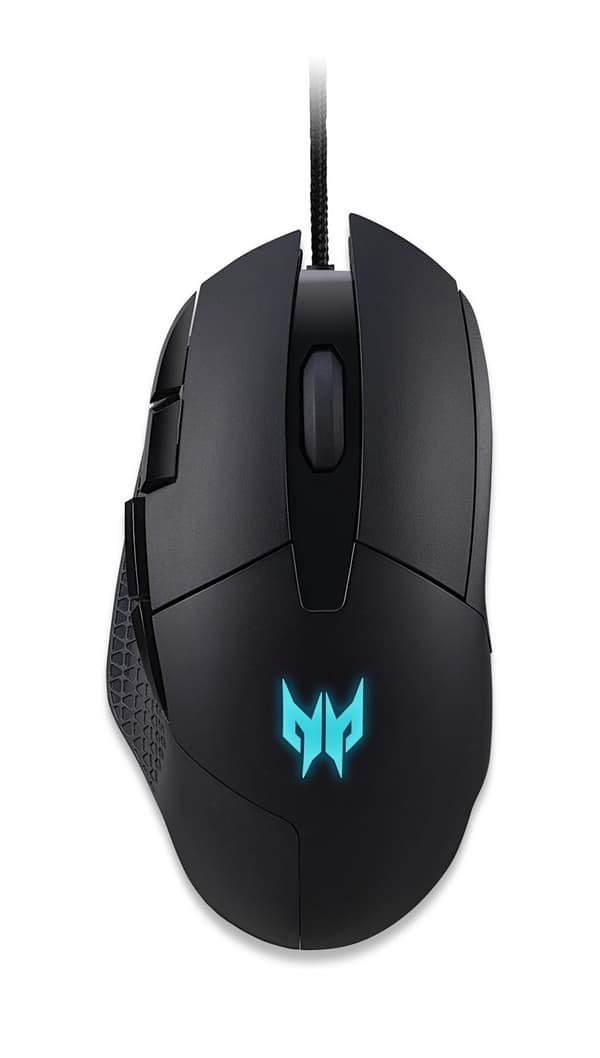Acer Predator Cestus 315 mus vänsterhänt USB Type-A optisk 6500 DPI Svart