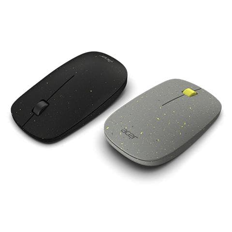 Acer Vero AMR020 - Mus - optisk - 3 knapper - trådløs - 2,4 GHz - sort - detail (GP.MCE11.023)