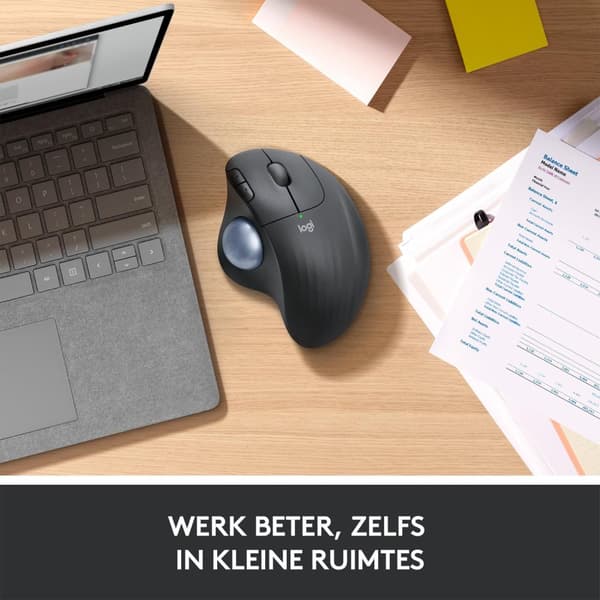 Logitech M575 ERGO trådløs trackballmus - råhvid