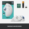 Miniatyrbillede 7 af 8: Logitech M575 ERGO trådløs trackballmus - råhvid