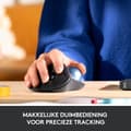Miniatyrbillede 2 af 8: Logitech M575 ERGO trådløs trackballmus - råhvid