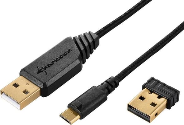 Sharkoon Skiller SGM3 Mus RF Trådlös+USB Type-A Optisk 6000 DPI högerhänt