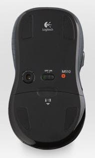 Logitech Wireless Mouse M510 - Mus - laser - 5 knapp(ar) - trådlös - 2,4 GHz - trådlös mottagare (USB) - svart (910-001826)