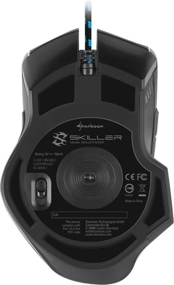 Sharkoon Skiller SGM1 RGB - Spelmus - 10800 dpi - PC