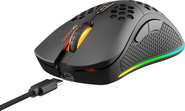 Deltaco Gaming DM220 Trådlös RGB Gaming Mus - 6400 DPI - Svart