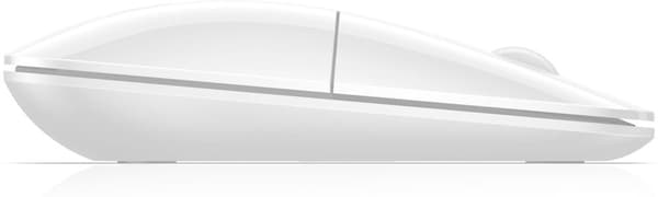 HP Z3700 - Mus - blå LED - trådlös - 2,4 GHz - trådlös mottagare (USB) - vit (V0L80AA#ABB)