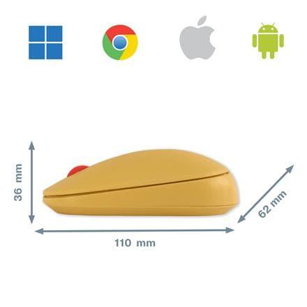 Leitz SureTrack langaton Bluetooth-tietokonehiiri - Bluetooth tai 2,4 GHz USB-A Dongle-liitäntä Windowsille, Androidille ja Applelle - Sisältää akun -