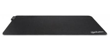 MANHATTAN XXL RGB LED gaming musemåtte, vandafvisende, 800 x 350 mm overflade, omskiftelige LED-farver og lystilstande, sort (425506)