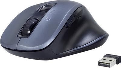 Renkforce Bluetooth®, langaton 3D-hiiri, optinen ergonominen harmaa (RF-4509684)