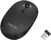 Logilink - mus - optisk - trådlös - 2,4 GHz, Bluetooth 4.0 - trådlös mottagare (USB) - svart (ID0204)
