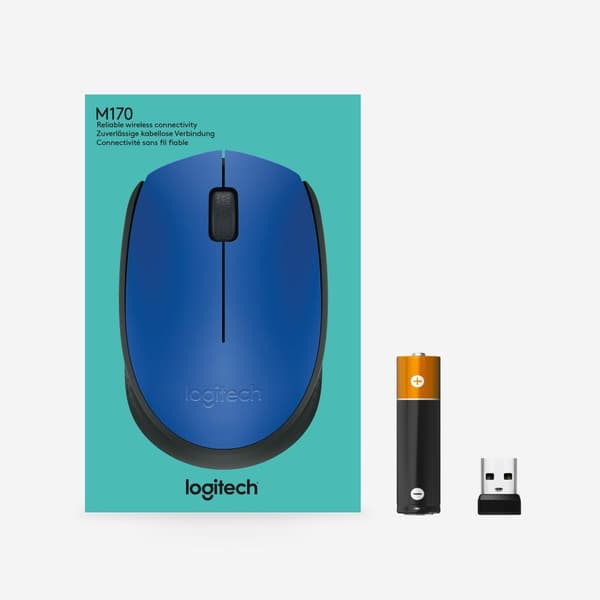 Logitech M171 - Trådlös mus - Blå