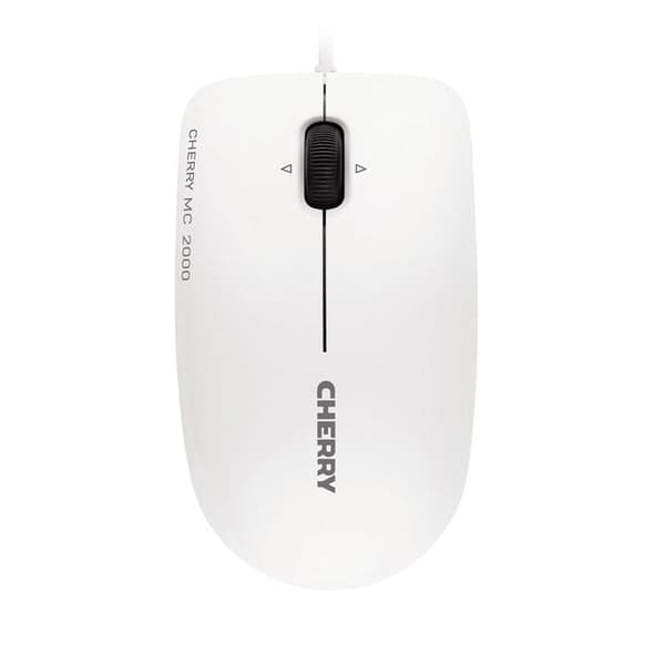 CHERRY MC 2000 Mus Ambidextrous USB Type-A IR LED 1600 DPI Grå