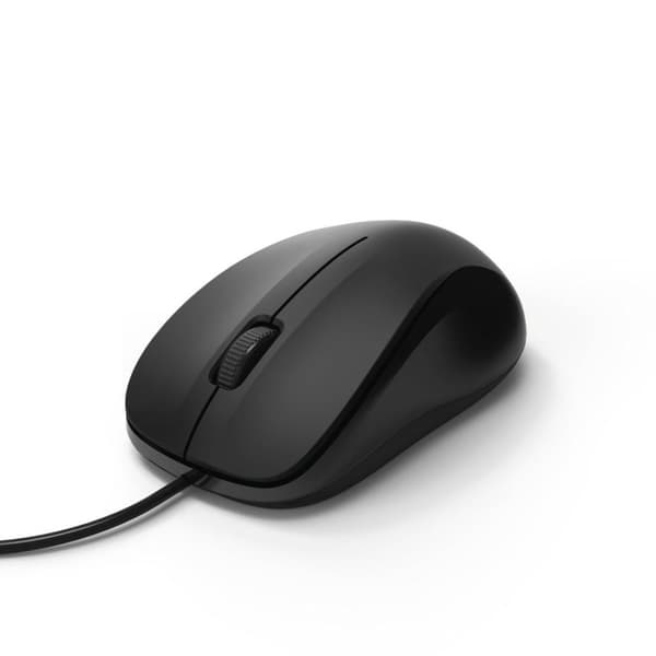 Hama 3-knapps optisk mus "MC-300", med kabel, svart