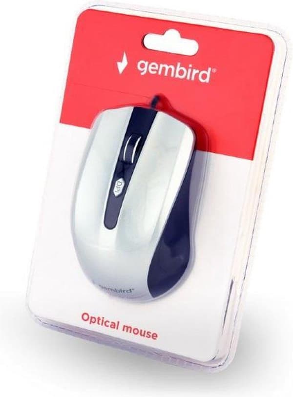 Optisk mus USB sort/sølv