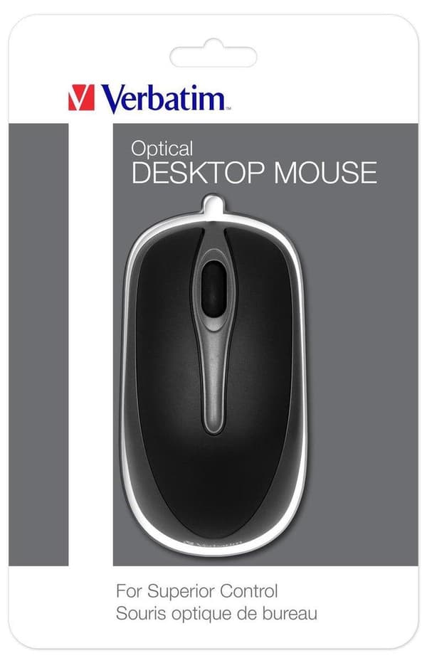 Verbatim 49019 Mus USB Type-A Optisk 1000 DPI Ambidextrous