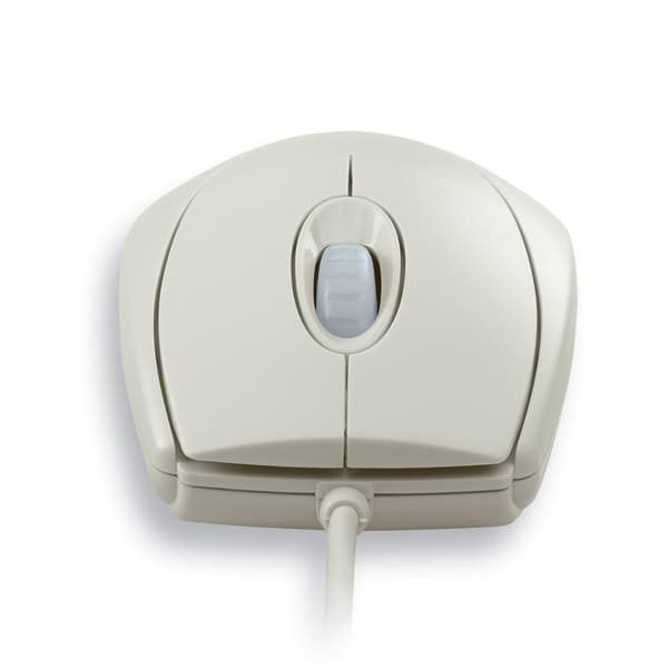 CHERRY M-5400 WheelMouse Optisk - Mus - höger- och vänsterhänt - optisk - 3 knappar - trådbunden - PS/2, USB - ljusgrå
