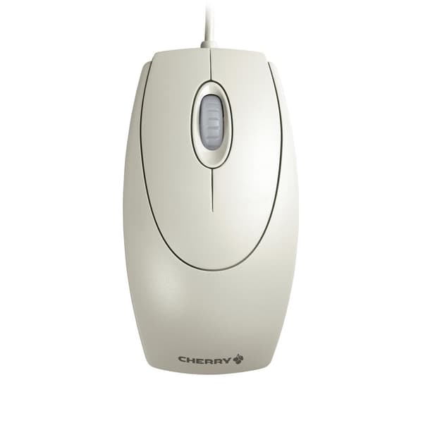 CHERRY M-5400 WheelMouse Optisk - Mus - höger- och vänsterhänt - optisk - 3 knappar - trådbunden - PS/2, USB - ljusgrå