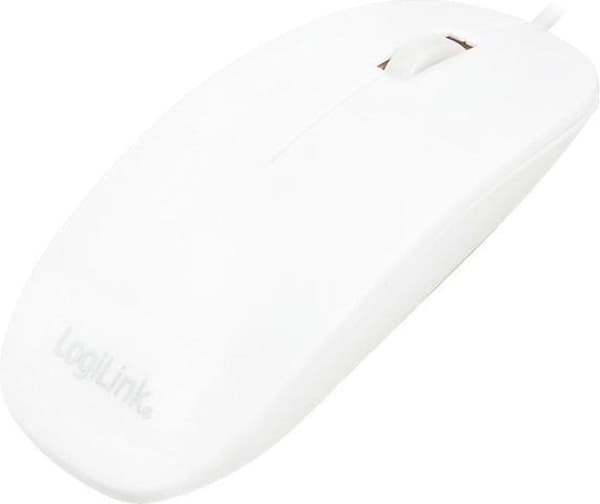 LogiLink ID0062 Mus Optisk vit platt