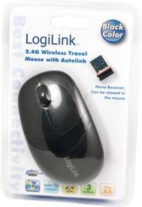 LogiLink ID0069 mus RF Trådlös Optisk 1000 DPI