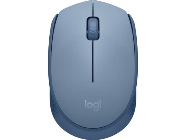 Logitech M171 - Mus - høyre- og venstrehendt - trådløs - 2,4 GHz - trådløs mottaker (USB) - BlueGrey