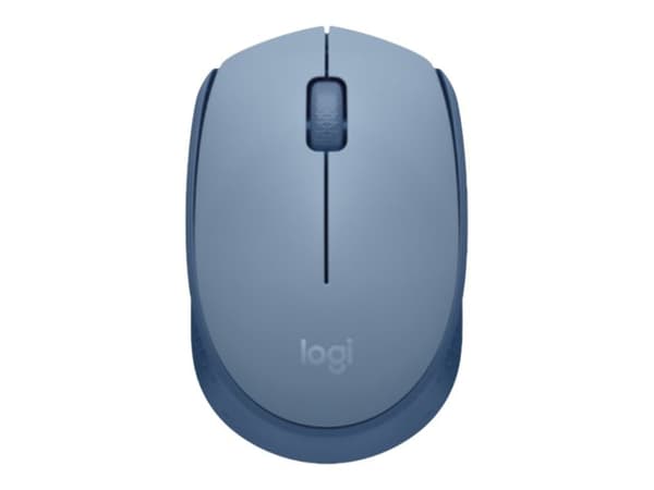 Logitech M171 - Mus - høyre- og venstrehendt - trådløs - 2,4 GHz - trådløs mottaker (USB) - BlueGrey