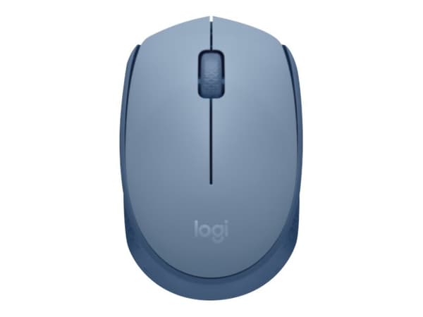 Logitech M171 - Mus - høyre- og venstrehendt - trådløs - 2,4 GHz - trådløs mottaker (USB) - BlueGrey