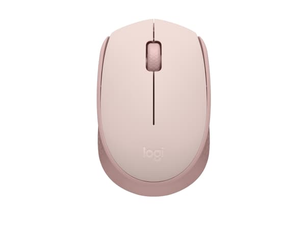Logitech M171 - Mus - høyre- og venstrehendt - trådløs - 2,4 GHz - trådløs mottaker (USB) - Rose