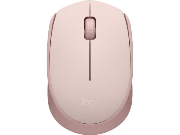 Logitech M171 - Mus - høyre- og venstrehendt - trådløs - 2,4 GHz - trådløs mottaker (USB) - Rose