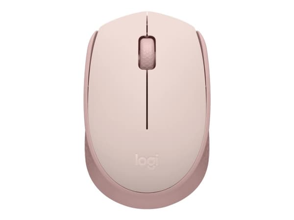Logitech M171 - Mus - høyre- og venstrehendt - trådløs - 2,4 GHz - trådløs mottaker (USB) - Rose