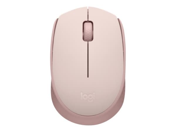 Logitech M171 - Mus - høyre- og venstrehendt - trådløs - 2,4 GHz - trådløs mottaker (USB) - Rose
