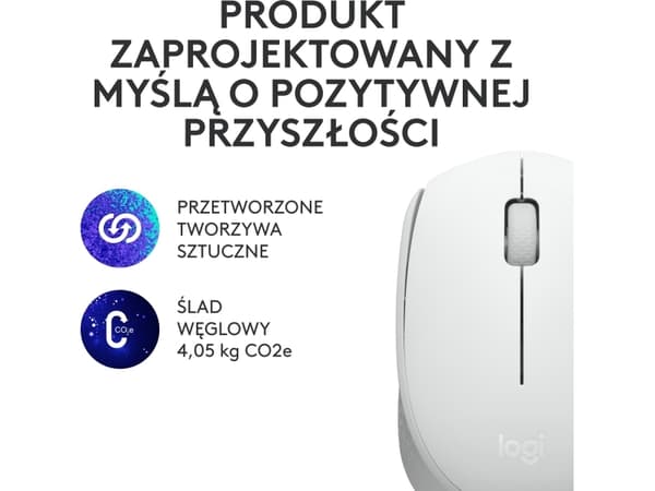 Logitech M171 - Hiiri - oikea- ja vasenkätinen - langaton - 2,4 GHz - langaton vastaanotin (USB) - Luonnonvalkoinen