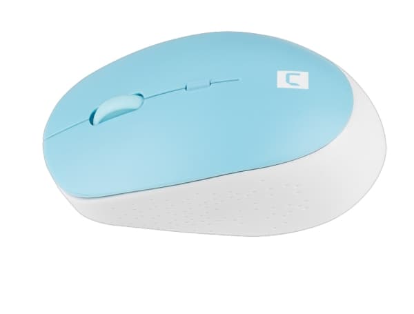 NATEC Harrier 2, högerhand, Optisk, Bluetooth, 1600 DPI, Blå, Vit