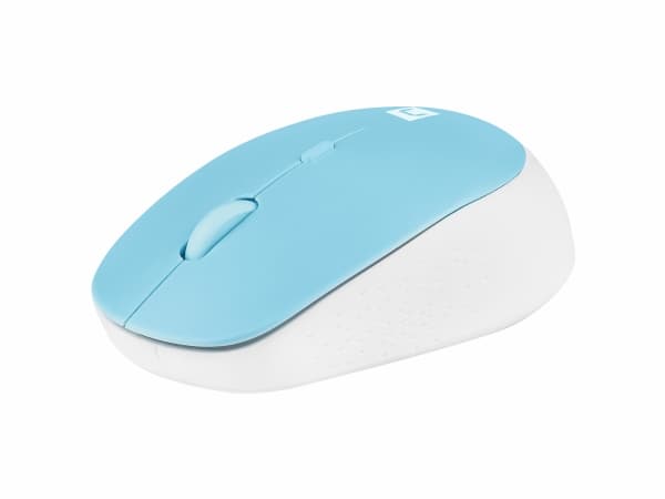 NATEC Harrier 2, högerhand, Optisk, Bluetooth, 1600 DPI, Blå, Vit Blå, Vit