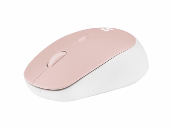 NATEC Harrier 2, högerhand, Optisk, Bluetooth, 1600 DPI, Rosa, Vit Rosa, Vit