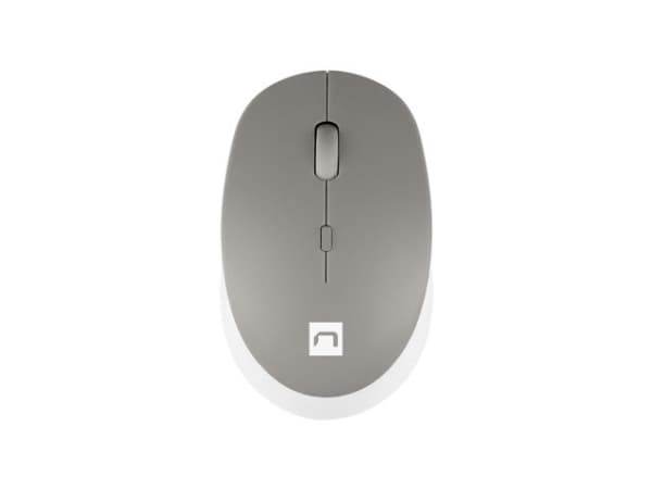 NATEC Harrier 2, Høyre hendt, Optisk, Bluetooth, 1600 DPI, Grå, Hvit