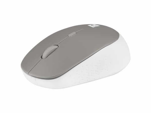 NATEC Harrier 2, Høyre hendt, Optisk, Bluetooth, 1600 DPI, Grå, Hvit Grå, Hvit