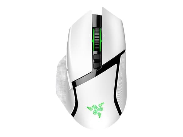 Razer Basilisk V3 Pro, Oikeakätinen, Optinen, RF Wireless + Bluetooth + USB Type-C, 30000 DPI, Valkoinen