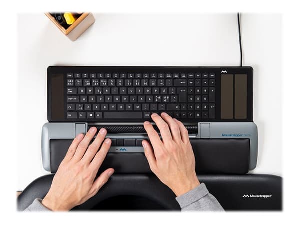Mousetrapper Delta Regular, USB A-tyyppi, 400 DPI, Musta, Harmaa