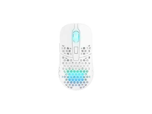 Xtrfy M42 - Mus - optisk - trådlös - 2.4 GHz - trådlös USB-mottagare - vit