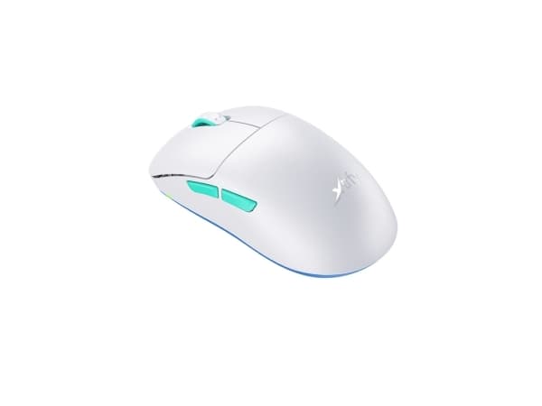 Xtrfy M8 - Mus - optisk - 5 knapper - trådløs - 2.4 GHz - USB trådløs mottaker - hvit