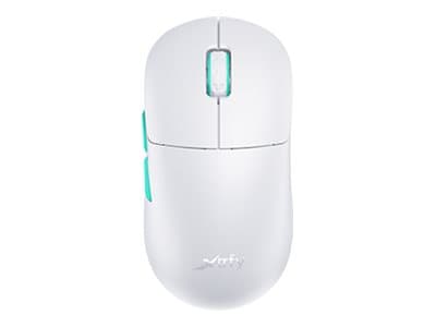 Xtrfy M8 - Mus - optisk - 5 knappar - trådlös - 2.4 GHz - trådlös USB-mottagare - vit Vit