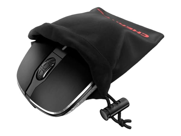 CHERRY MW 8C ADVANCED - Mus - ergonomisk - optisk - 6 knappar - trådlös - 2.4 GHz, Bluetooth 4.0 - trådlös USB-mottagare - svart